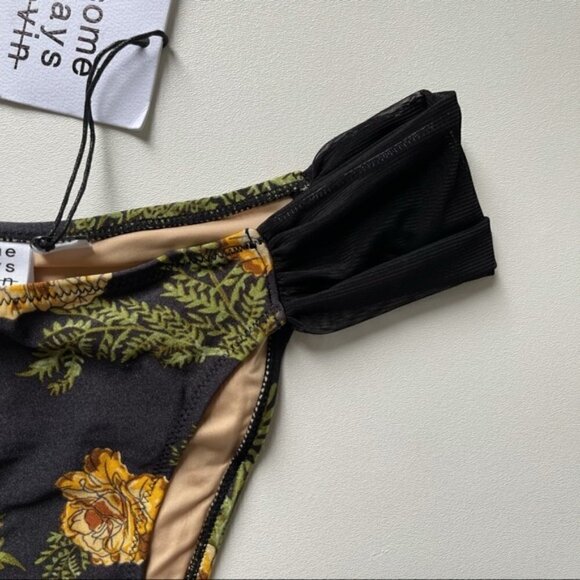 NEW REVOLVE x Some Days Lovin' River Run Floral Bikini Bottoms XS - Picture 7 of 8